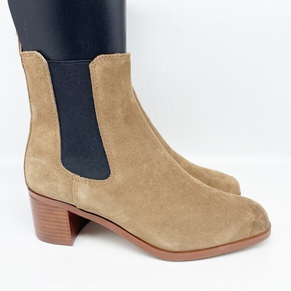 Steve Madden Women's Rhiannon Chelsea Boot Cognac Suede Size 8M - Picture 4 of 15